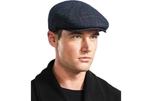 Comilaka Berretto Coppola Uomo Cappello Piatto Invernale Berretto Regolabile Vintage Gatsby Baschi Auttuno Invernale