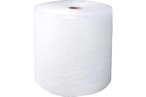 Globe Packaging 500mm x 100m Large Bubble Wrap Roll with Small Air Bubbles - Cushioning & Protection Packaging for Moving House, Ecommerce and Storage