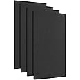 AudioSilk Acoustic Panels, 4 Pack ROOM KIT, Large, 116 x 58cm, Black