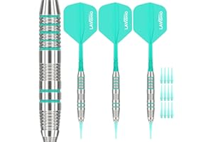 Lavishio Dartpfeile mit Kunststoffspitze für Elektronische Dartscheibe 3 Stück Soft Darts Pfeile Set,21g Professional Brass Softip Darts Set with Flights, Shafts