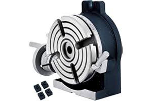 VEVOR Dividing Head, 5.9 in/150 mm 4-Slot Horizontal Vertical Indexing Head, HT200 Casting Milling Semi-Universal Set w/Precision Scale Resetting Dial & Flexible Handwheel for Precision Rotary Table