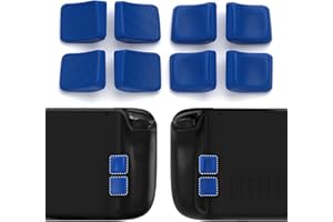 playvital MIX Version Back Button Enhancement Set for Steam Deck LCD, Grip Improvement Button Protection Kit for Steam Deck OLED - Streamlined & Studded Design - Blue