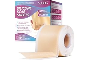 TOOFFI Silicone Scar Sheets,Professional Silicone Scar Tape,New Medical Silicone Scar Tape Roll,Silicone Gel for Scars, Silicone Scar Strips for Acne, Keloid, C-Section Surgical Scar(Roll-1.9M)