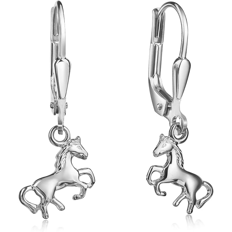 CUOKA MIRACLE Panda Ohrringe – 925 Sterling Silber, 13 Mm Kreole, Mit Panda-Anhänger, Für Mädchen & Damen