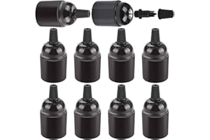 Liwein Lot de 10 Douille de Lampe E27 Vintage Porte-Ampoules Douille à Ampoule E27 Douille Support pour Suspension Luminaire Éclairage Décoration Café Cuisine