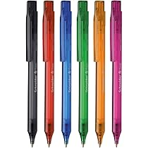 Penna A Sfera Schneider Office - Confezione Da 4 Pezzi, Mina Media Blu, Meccanismo A Pressione - Foto 9