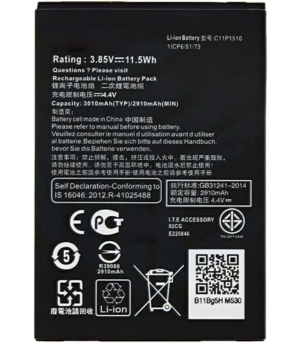 Batterie De Remplacement 5000mAh Pour ASUS ZenFone Max Pro M1 - Compatible ZB602KL ZB601KL - Avec Outils De Montage - Haute Capacité Et Charge Rapide - 6