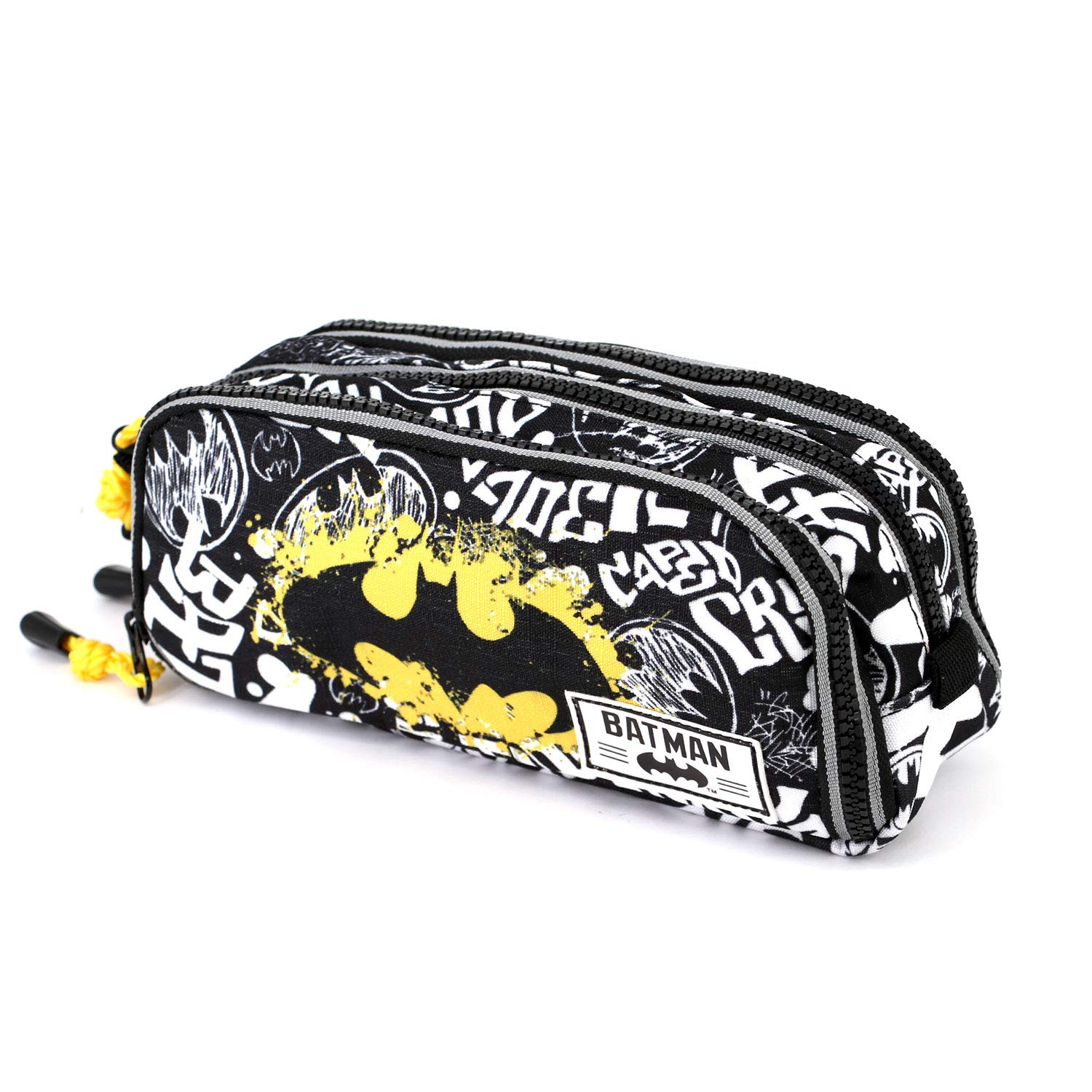 KARACTERMANIA-Batman-Tagsignal-Note-Pencil-Case-Federmppchen-22-cm-Grau-Grey