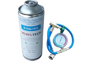 PAG Turbo GmbH® - HENIOTECH/COOLBLAST (Versand je nach Lagerbestand) 1 Dose Ersatz Kältemittel R134a - 170g / 453g Befüllset für Auto Klimaanlage