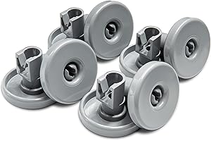ersatzteilshop basics Rodillos para el cesto inferior del lavavajillas |Set [8 piezas] | Rodillos para el cesto compatibles con los lavavajillas de AEG, Favorit, Privileg, Zanussi y muchos más.