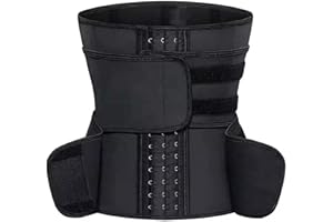 Technofit Waist Trainer, Taillenformer Gürtel mit Hakenverschluss verstellbar Bauchwickelgürtel