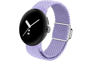 SimpleThings Sport Loop für den Austausch des Google Pixel Watch 2 1 Armbands, Verstellbares Geflochtenes Atmungsaktives Elastisches Dehnbares Armband für das Google Watch Armband