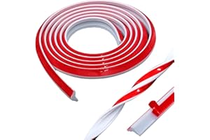 YRH TPE Quadrant Trim,Laminate Flooring Edging,Caulking Strip Molding Edging,Decorative Edgebanding for Walls,Ceilings,Cabinets, Countertops,etc ((12 * 9mm)/3M)