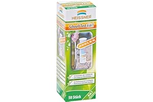 Heissner TZ 791–00 Test Rapide Lot de 6 – en – 1 Ph, KH, GH, NO2, no3 CL