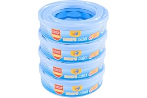 N/X 4 Stück Windelsack Nachfüllkassetten kompatibel mit Angelcare Windeleimer & Litter Locker II, nicht kompatibel mit Dress up & Dress up XL & Classic XL