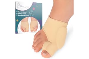 HALUTO 2 stycken Hallux Valgus korrigeringsbandage – tåspridare hallux valgus – tåseparator stor tå – Hallux Valgus strumpor med gelskydd