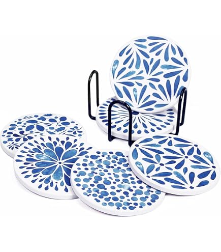 Set di 6 sottobicchieri in sughero personalizzati con nome