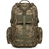 42 Lt TSK Camouflage Tactical Outdoor Bag with Molle System, Waterproof, Multi-Eyed, Outdoor, Camping, Hunting, Daily Use, E