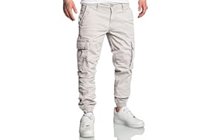REPUBLIX Herren Jogger Cargo Chino Jeans Hose R7020