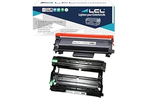 LCL Compatible Toner Cartridge TN2420 TN-2420 TN2410 TN-2410 3000 Pages DR2400 DR-2400 12000 Pages (2 Pack 1Toner+1Drum) Replacement for Brother HL-L2375DW DCP-L2550DW MFC-L2715DW MFC-L2750DW