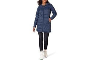Amazon Essentials Doudoune à Capuche compacte légère, imperméable et empaquetable, Coupe Classique (Disponible en Grande Taille) Femme