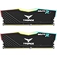 TEAMGROUP Team T-Force Delta RGB DDR4 Gaming Memory, 2 x 8 GB, 3600 Mhz, 288 Pin DIMM, Black