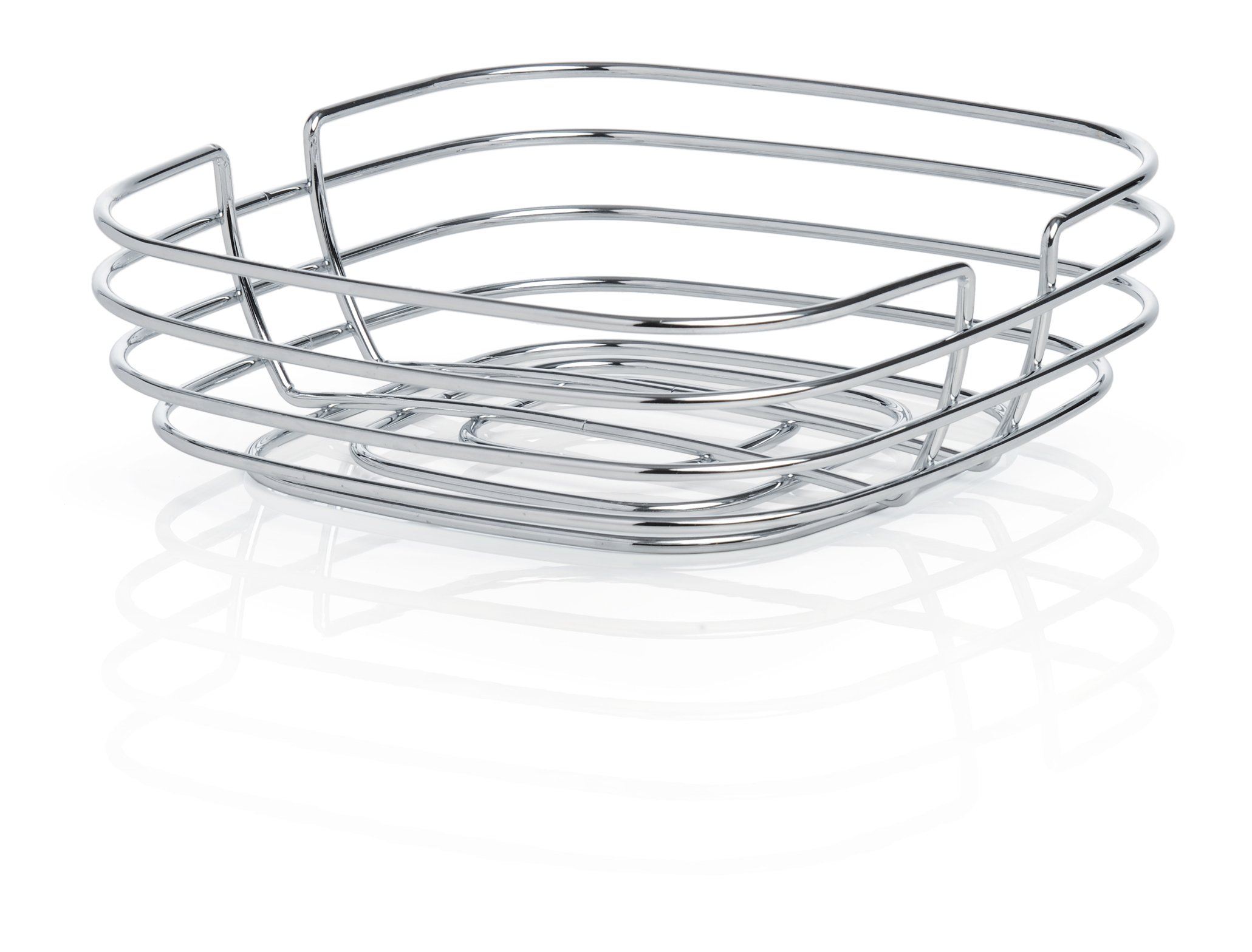 blomus Chrome Plated Metal Wire Sonora Basket, Silver – Buy Blomus in The UK – Modern Home Goods
