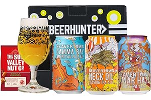 Beavertown Brewery Craft Gift Set With Glass (3 x 330ml Cans) - Premium Selection, Gifts For Him, For Her, Christmas, Birthday's, Father's Day