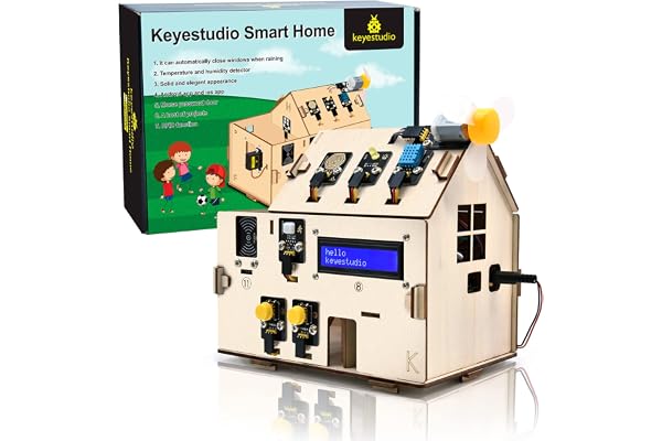 KEYESTUDIO ESP32 Smart Home IoT Kit Compatible avec Arduino IDE, avec ESP32 Board, Python C, Musical Project, etc. Tutoriel en Ligne 13 Fonctions