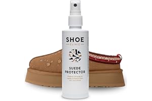 Shoe Clinic Suede Protector Spray for Suede & Nubuck Leather | Stain, Dirt & Rain Water Protection | Waterproof Shoe Protector Spray for Shoes, Boots & Trainers | 125ml