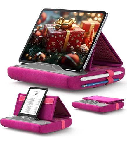 thumbnail: Hoek Verstelbare Kindle Houder Met Nek Kussen - Groen - Universeel Voor IPad, IPhone & Kindle