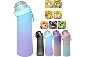 FIENZA Air Borraccia Starter Up Set con 7 cialde aromatiche, 650ML Bottiglia Bere Frutta Fragranza Acqua Dolce E%0 Tazza Acqua per e All'aperto Palestra