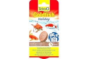 Tetra Goldfish Holiday - Comida de vacaciones para todos los carpines dorados, alimentación saludable para periodos de hasta 