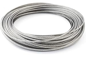 PauLi Edelstahldesign® STAHLSEIL (Ø 1,5mm / 50m, 7x7 mittelweich) A4 Edelstahl INOX | Rankhilfen für Kletterpflanzen Befestigung Sonnensegel 4x5 Umlenkrolle Stahlseil Edelstahlseil