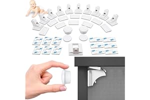 NODI Sécurité Placard Bébé Enfant – Protection Meubles, Portes & Tiroirs – 12 Bloque Porte Magnétiques Robustes Sans Perçage - 3 Clés Puissantes – Bloc Tiroir Magnétique, Design Invisible