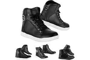 PROFIRST Motorbike Rider Shoes Motorcycle Leather Armour Boot - Men Waterproof Sneaker Fashion Shoes For Men Boys