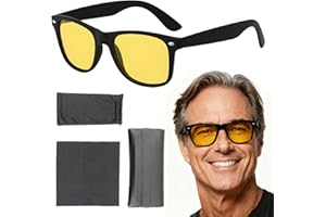 KASURE Gafas Visión Nocturna Polarizadas, Gafas de Visión Nocturna para Conducir, Mejora de la visión Nocturna y en Condiciones de Poca luz, para Conducir Ciclismo Golf Pesca