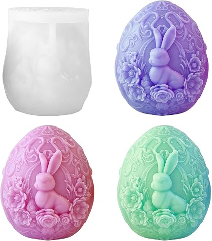 stampo pasqua - stampo conigli - stampo uova - stampo silicone - La