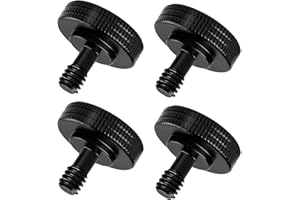 DXLing 4 Pièces Adaptateur de 1/4" Vis Quick Release pour Appareil Photo Compatible avec DSLR Caméra Caméscope