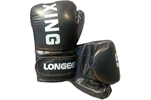 Longeek Gants de Combat de Boxe,Gants d'entraînement de Boxe Gants de Boxe Enfant 3 à 15 Ans Sac de Frappe,Kickboxing, Muay Thai, MMA,4-6 oz Junior Boxing Gloves