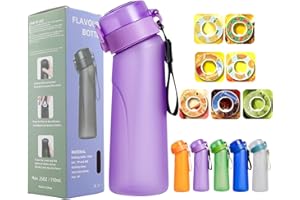 FIENZA 750ML Air Borraccia Starter Up Set con 7 cialde aromatiche, Bottiglia Bere Frutta Fragranza Acqua Dolce E%0 Tazza Acqua per e All'aperto Palestra