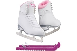 SKATE GURU Jackson Ultima Finesse JS180 / JS181 / JS184 Figure Ice Skates for Women and Girls Bundle with Guardog Skate Guards Improved, JUST LAUNCHED 2023