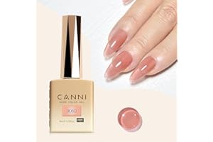 CANNI HEMA FREE Smalto per unghie Gel semi-permanente trasparente French colore pesca Gel Nail Polish Soak Off Naturale Rosa Bianco Lattea Nail Art Vernice