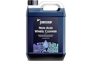 JENNYCHEM INDUSTRIAL CHEMICALS Car Alloy Wheel Cleaner (5 L) – Concentrated Wheel and Tyre Cleaner - Professional Acid Free Wheel Cleaner to Remove Dirt, Grime, Brake Dust - Alloy Cleaner Restorer - Rim Care for All Wheel Types