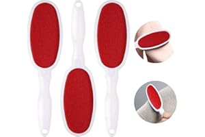 SHUOHONG 3 Stück Tierhaarentferner, Doppelseitige Veloursbürste zum Entfernen Haaren, Katzenhaarentferner Tierhaarentferner Bürste, Fusselbürste, Fusselentferner, Kleiderbürste für Kleidung, Möbel