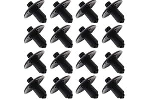 ECSiNG 30 Piezas Clips de Revestimiento Interior de Arco de Rueda Retenedores de Parachoques de Coche Clips de Panel de Carrocería 4D0807300 Plástico Compatible con Audi Q3/Q5/Q7/A2/A4/A5 Negro
