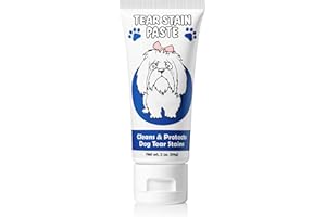 Squishface Tear Stain Paste - Cleans Dog Tear Stains - 2 Oz, Great for Long Hair Dogs Such as Poodles, Terriers and Maltese