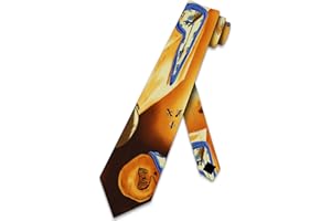 Three Rooker Warping Time Tie Men's Necktie Dali's original work of art by