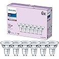 PHILIPS LED Classic Spot Light Bulb 6 Pack [Cool White 4000K - GU10] 35W, Non Dimmable. for Home Indoor Lighting