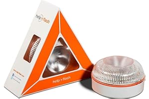 HELP FLASH Luces LED de Advertencia de Emergencia para Carretera Luces Intermitentes para Carretera, Luces de Seguridad para Coches, vehículos